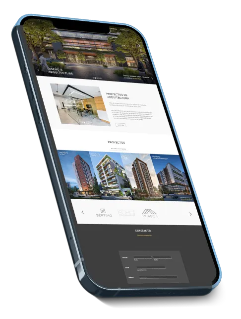 Teléfono con página web